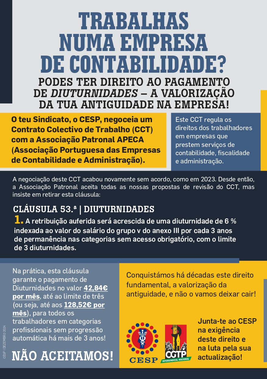 TRABALHAS NUMA EMPRESA DE CONTABILIDADE? PODES TER DIREITO AO PAGAMENTO DE DIUTURNIDADES – A VALORIZAÇÃO DA TUA ANTIGUIDADE NA EMPRESA!