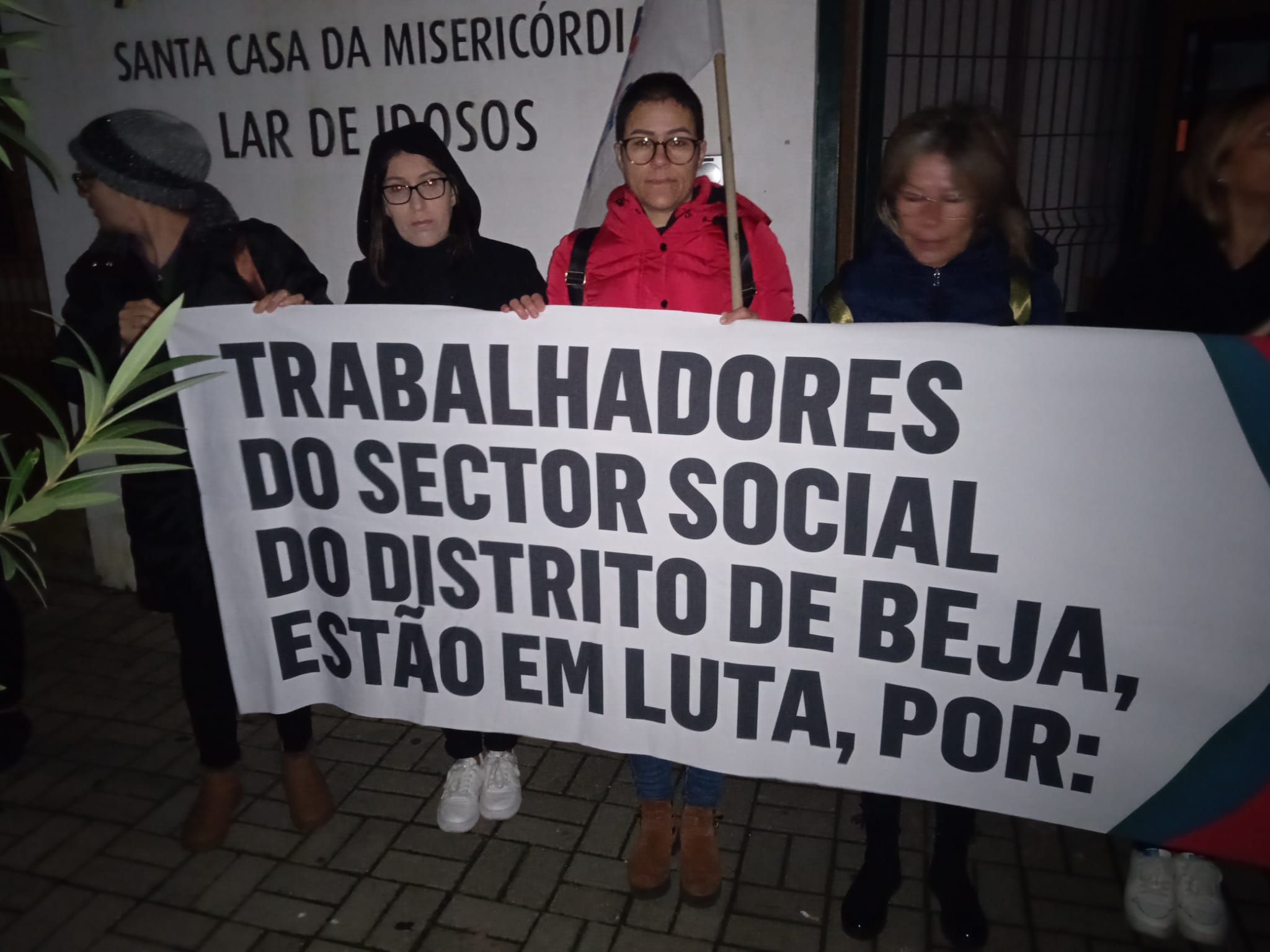 Piquete de Greve na Santa Casa da Misericórdia de Aljustrel!