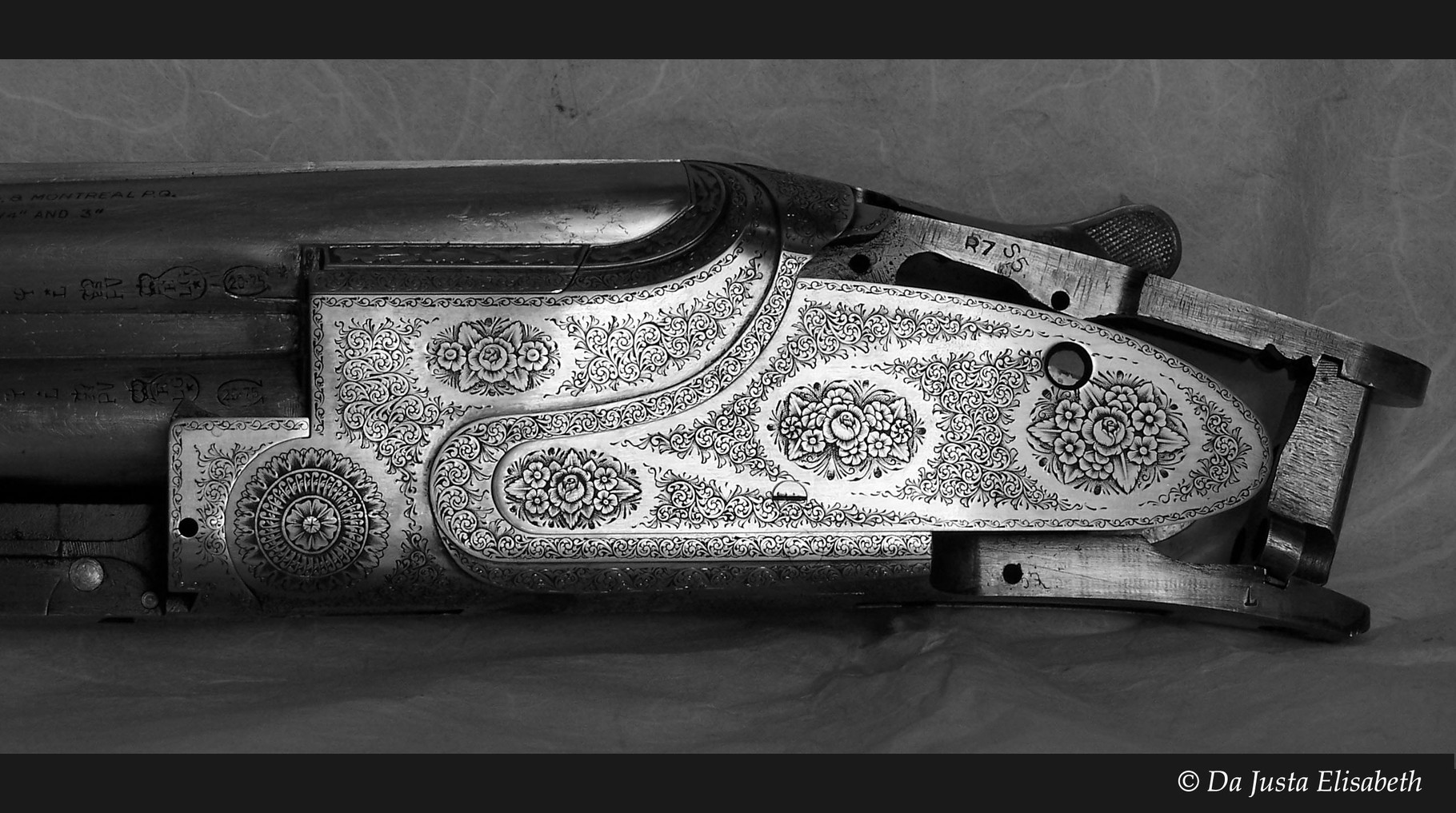 Ornament on an English scroll