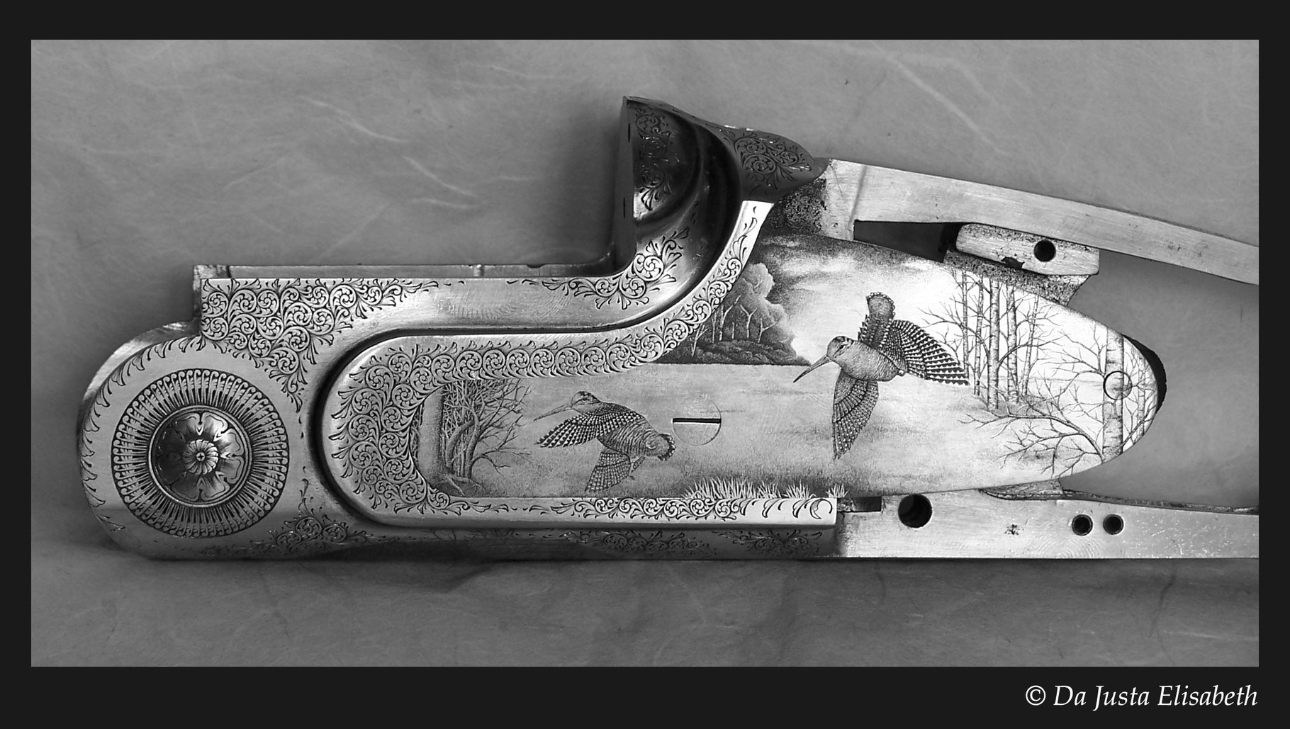 Ornament on an English scroll