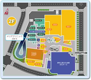 ベルヒル北野田　2F　フロアマップ
