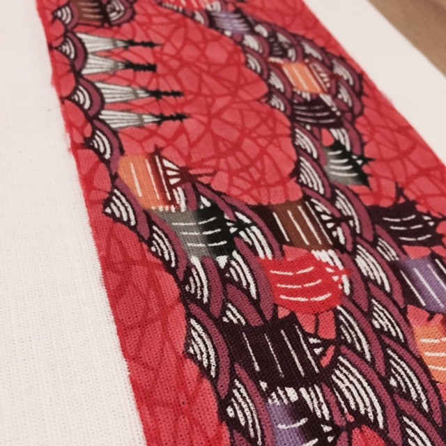 琉球紅型 三線ティーガー用生地