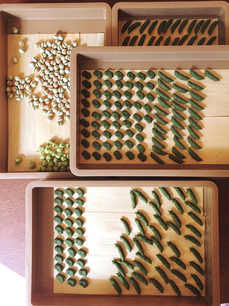 能登七尾に古くからあるきな粉菓子「大豆飴」を原材料である「豆」のカタチに表現した御菓子。「そら豆・えだ豆・さやいんげん」と3種類楽しめます。