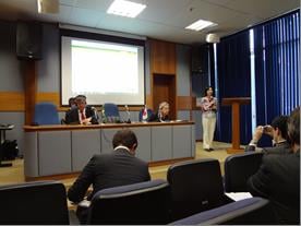 State Minister Matsushima, of Economy, Trade and Industry (right)