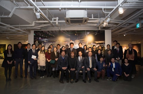 キヤノン韓国の関係者と 写真展オープニング(ソウル)