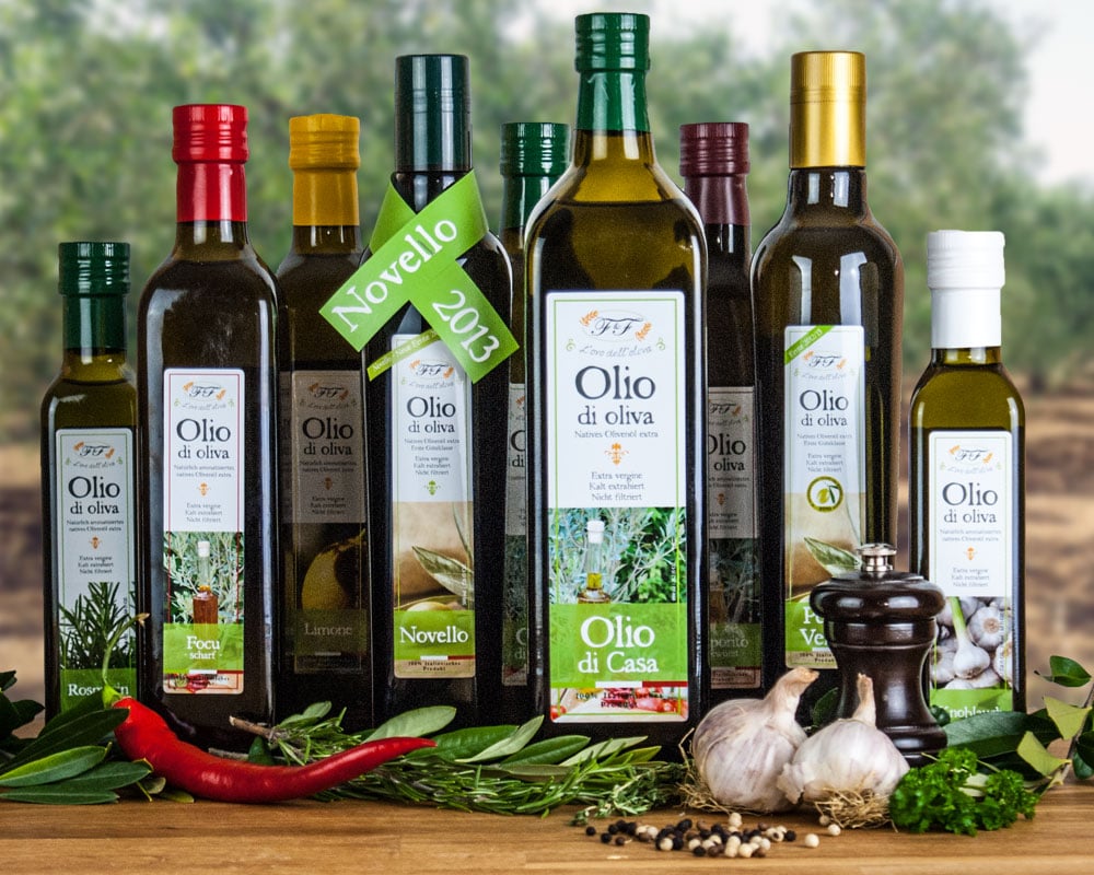 Olivenöl-Sortiment