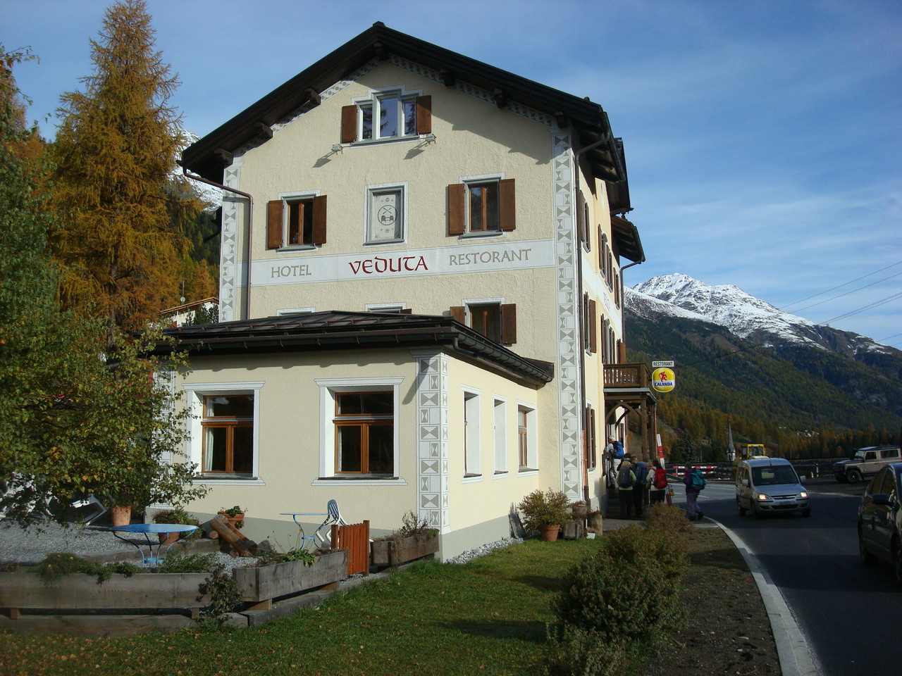 .. nicht ohne Startkaffi im sympathischen Restaurant Veduta