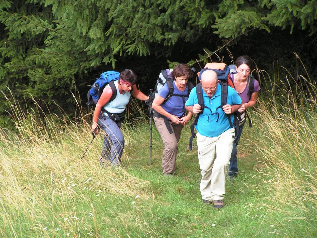 Der Aufstieg sei überhaupt nicht steil - wer's glaubt :)