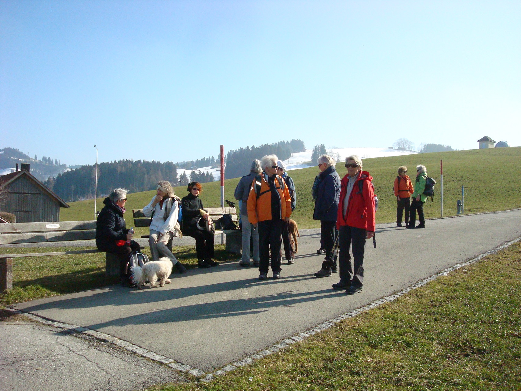 letzte kurze Rast vor dem Ziel Trogen
