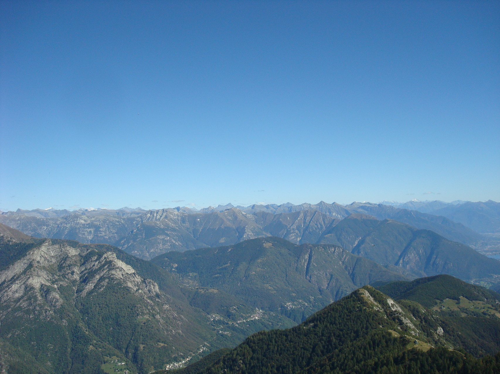 Panoramaaussicht vom Pizzo Ruscada aus