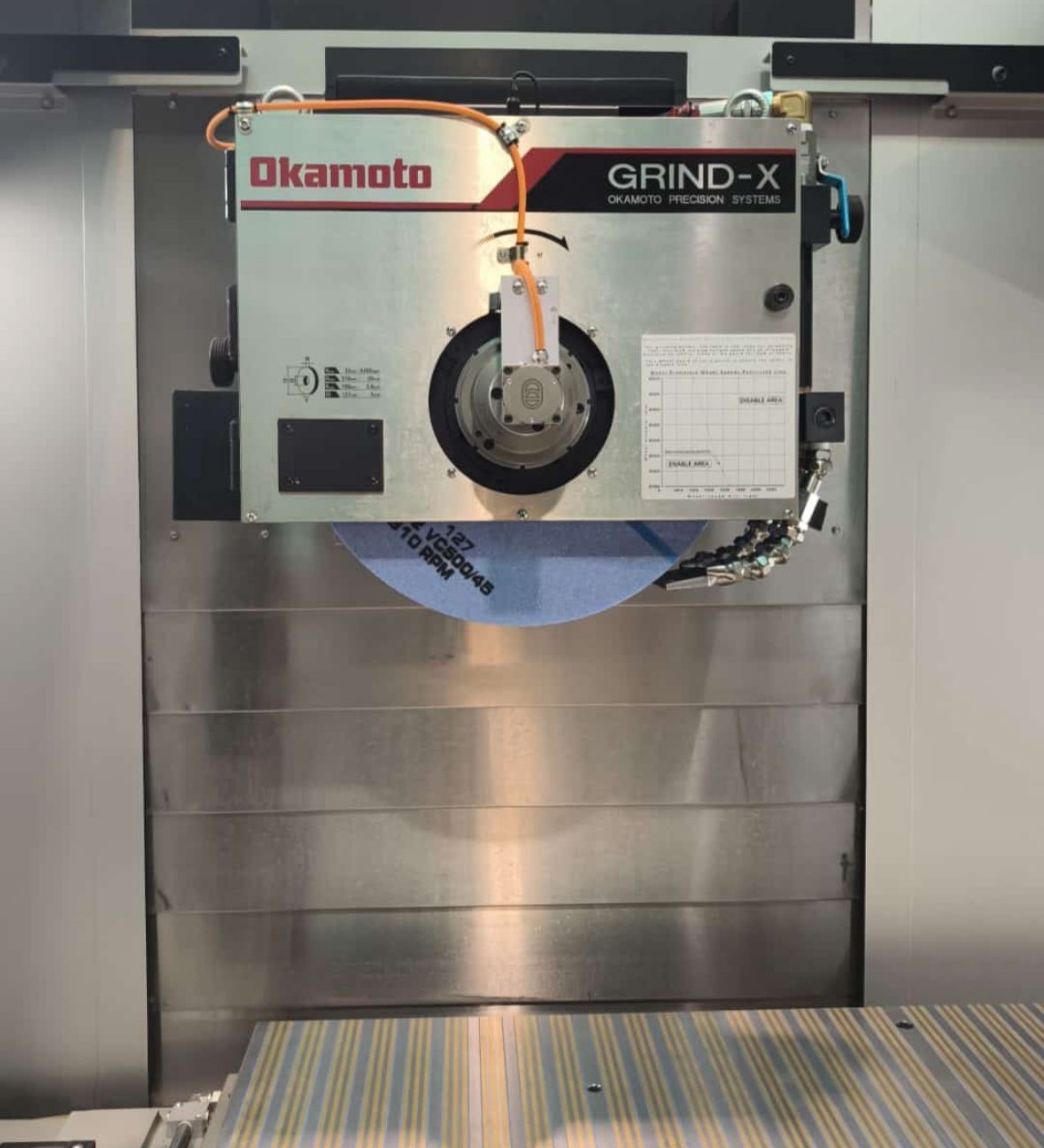 Okamoto grinding with coolant