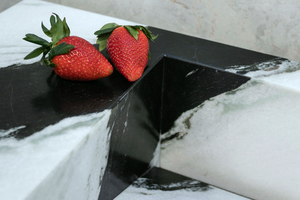 black and white bathroom vanity from panda white marble