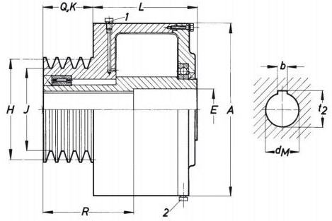 Metalluk coupling gearbox