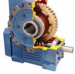 eje libre engrane engranaje y corona sinfín para reductor SGR gearbox shaft pinion gear rodamiento