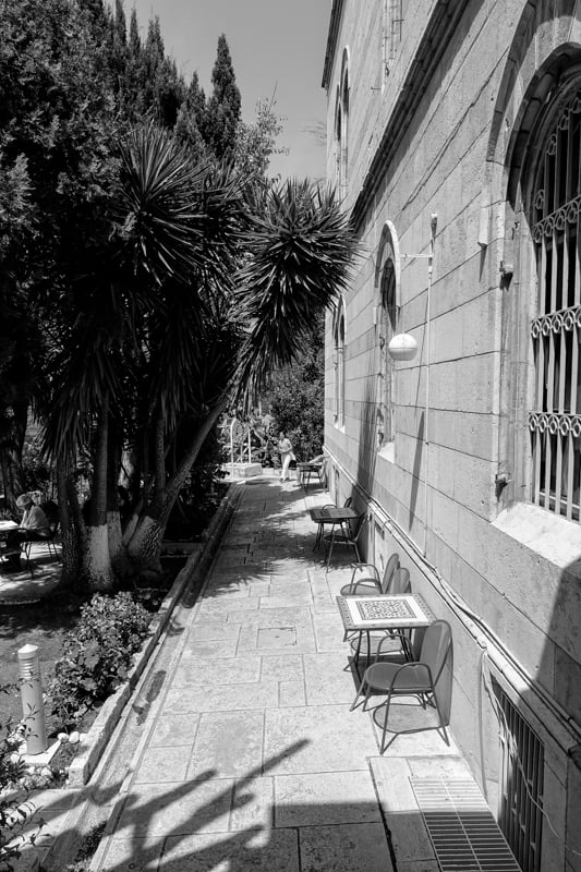  The garden of the Austrian Hospice © François Struzik - simply human 2019 - Jerusalem