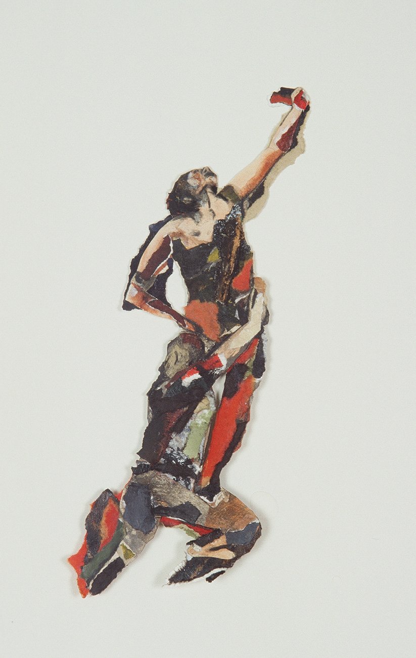 Tel est le chant de celui qui voulait toucher le soleil II, 1992, 32 x 22 cm, techniques mixtes sur papier. Collection privée.