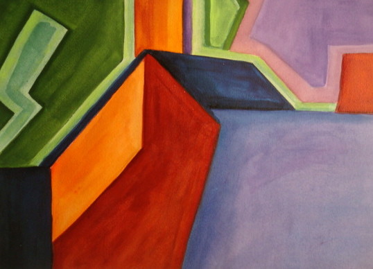 Santa Fe Frieze, watercolor, 15.5 x 11.5, 2013 SOLD