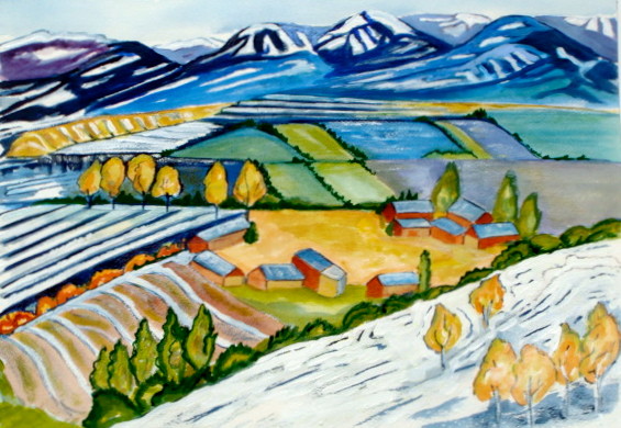 November Surprise, watercolor, 15.5 x 11.5, 2013 SOLD