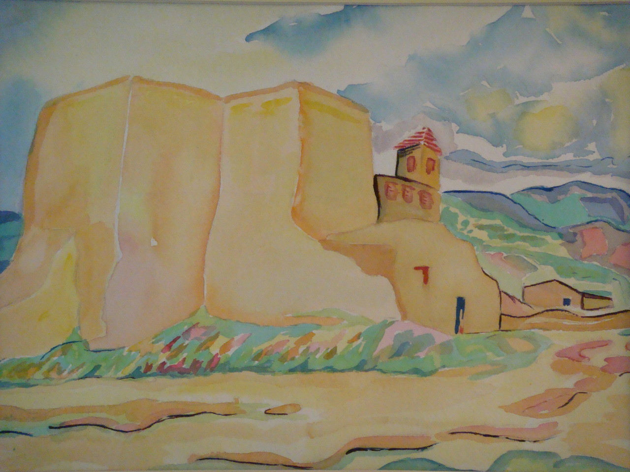 Rancho de Taos Church, watercolor, 15.5 x 11.5, 2012 SOLD