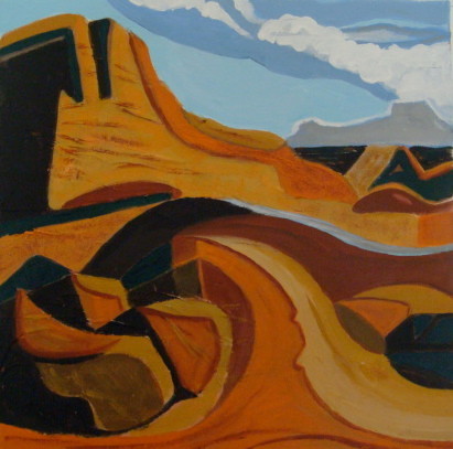 Red Rocks, oil on canvas, 12 x 12, 2011 SOLD
