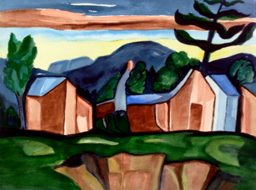 June Equinox, watercolor, 15.5 x 11.5, 2013 SOLD