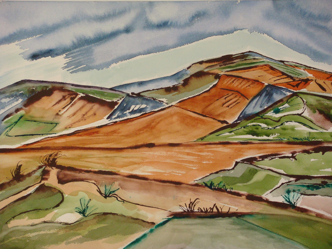 Mountain Storm, watercolor, 17.5 x 13.5, 2007 SOLD