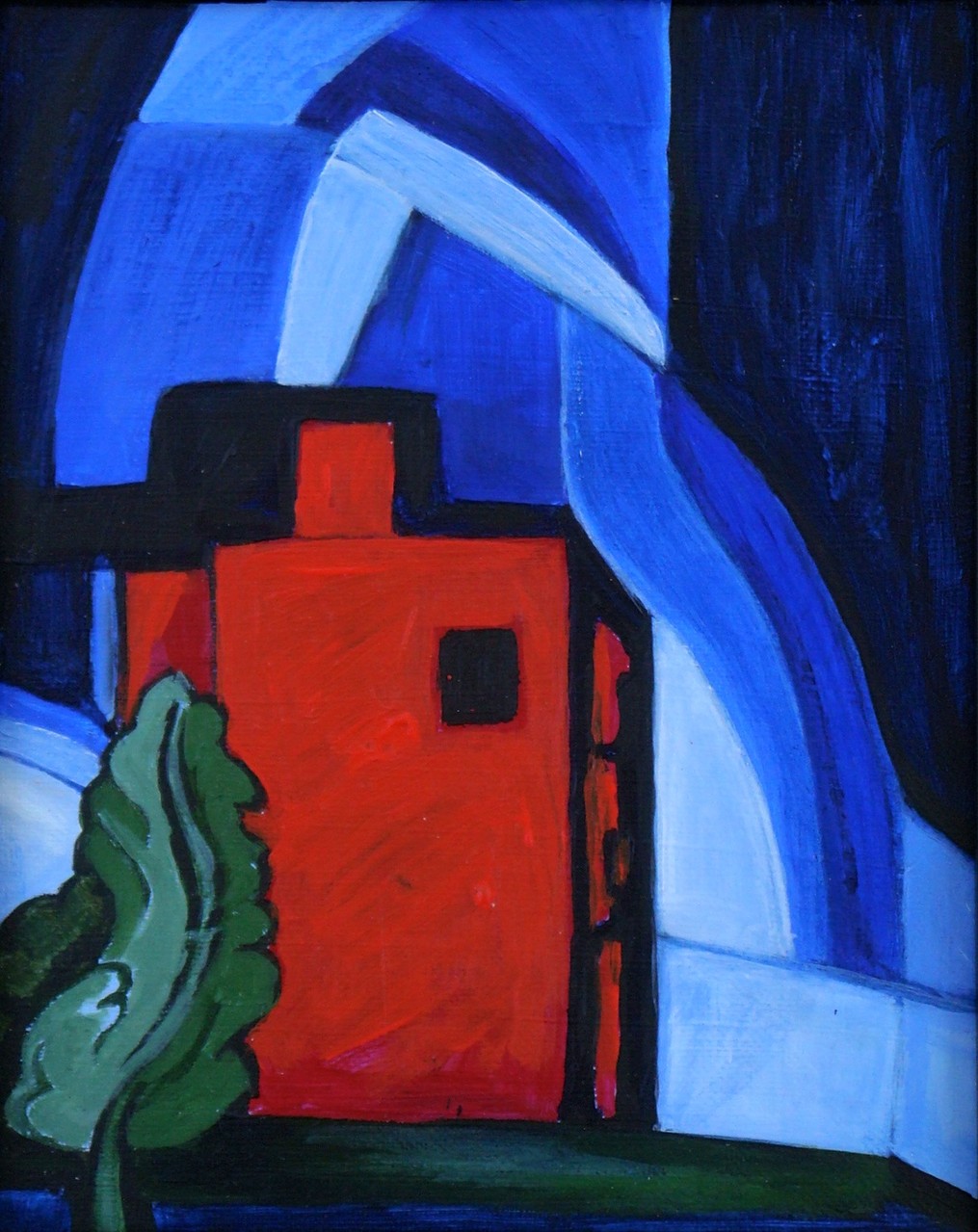 Starlight, mixed media on canvas, 8 x 10 SOLD