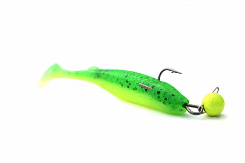 Drill Point Fishing Onlineshop Promotionsbild Verwendung Twining Hook und Montagebeispiel mit einem Soft Shad am Cheburaschka Rig