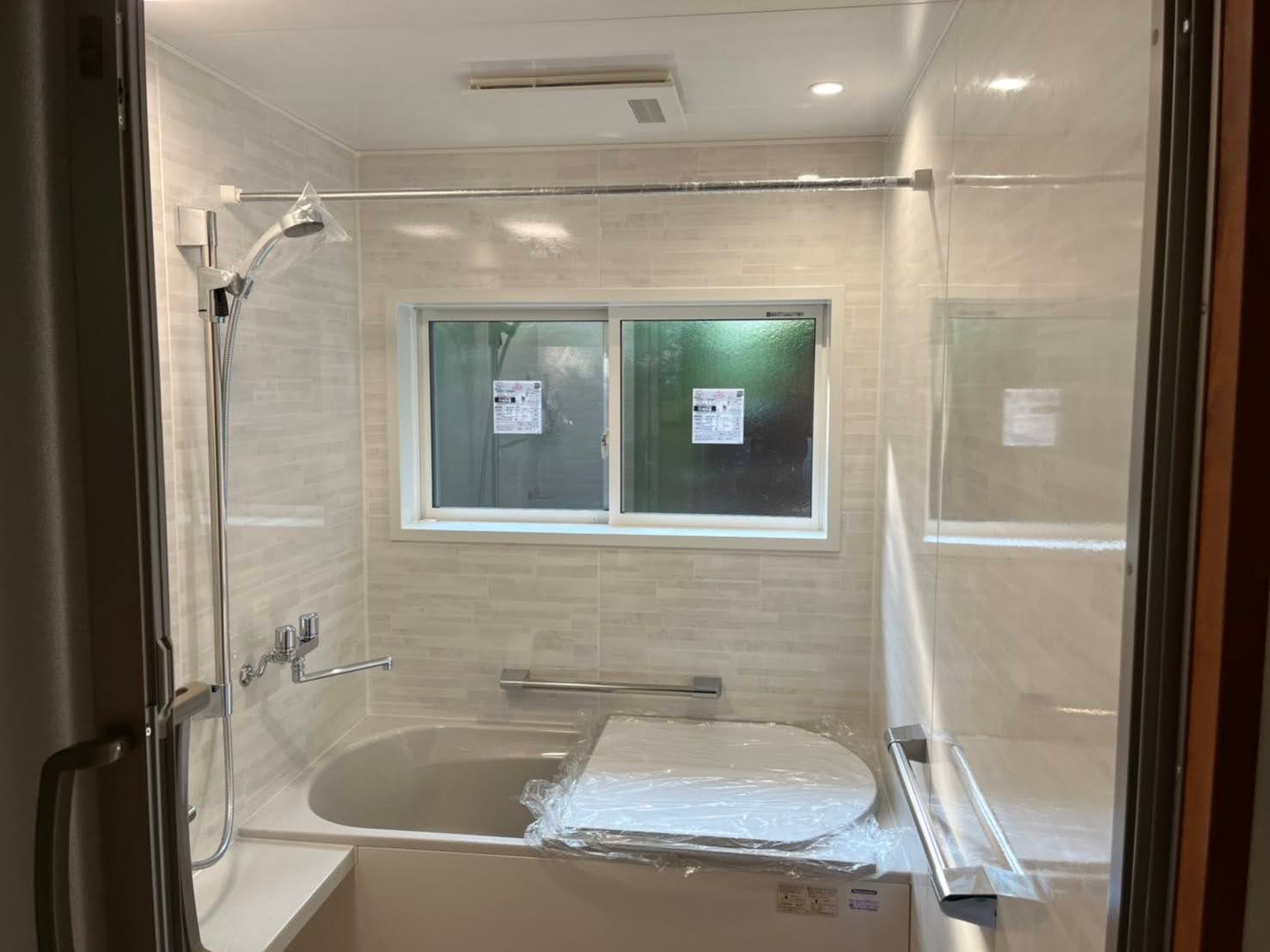 【タカラスタンダード】システムバス＆洗面台リフォームしました　レラージュぴったりサイズ　ブリックグレイ