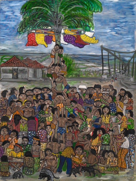 Panjat Pinang (Independance Day) - 130x97 cm - réf. IR59.130.97