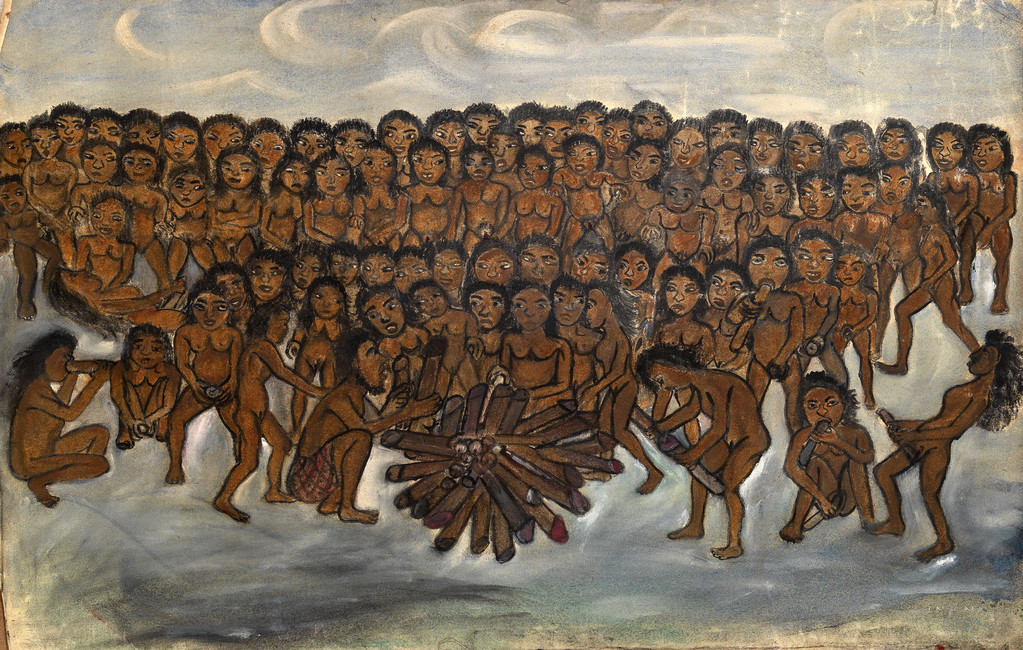 Blégué (légende balinaise) - 59x86 cm - réf. IR13.59.86