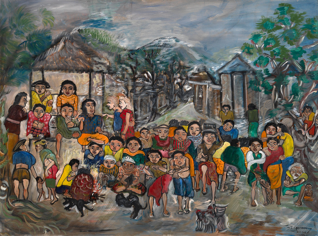 La vie à Ubud - 97x130 cm - réf. IR62.97.130