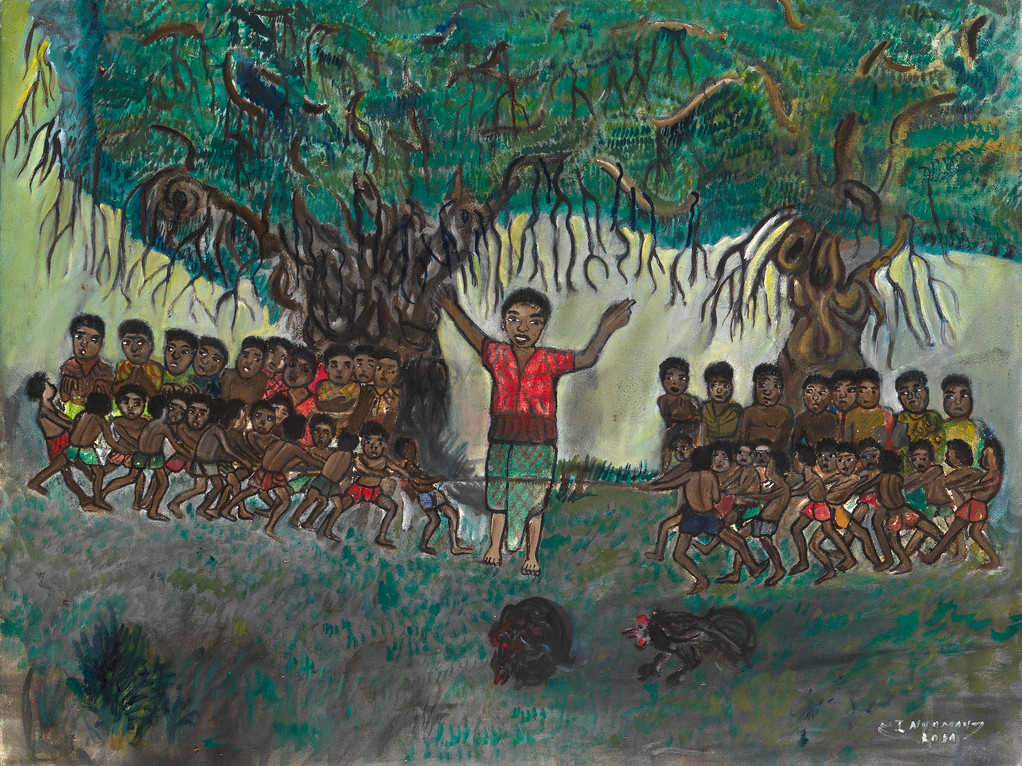 Tir à la corde - 64x86 cm - réf. IR36.64.86