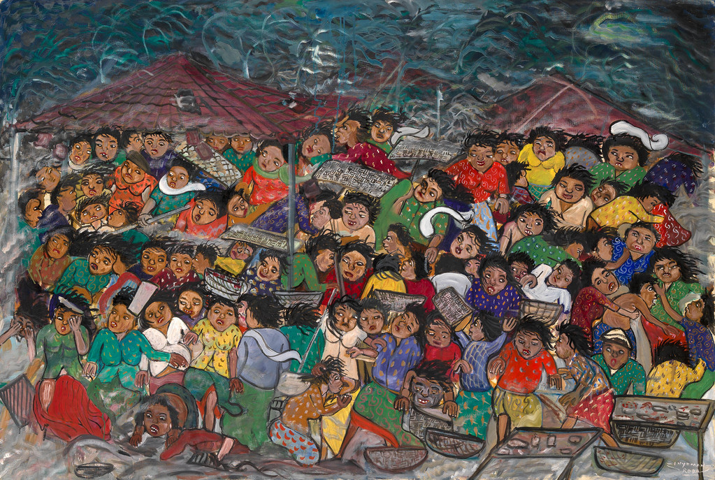 Jour de marché - 99x148 cm - réf.IR111.99.148