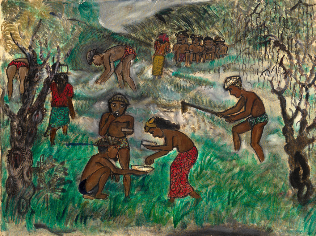 Piquage de riz - 65x87 cm - réf. IR17.65.87