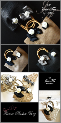 Jourfin ラブリボン　リボンカゴバッグ　リボンレッスン　カゴバッグ　リボンバッグ　リボンカゴバッグ　バッグレッスン　リボンバッグ　リボンレッスン　リボン