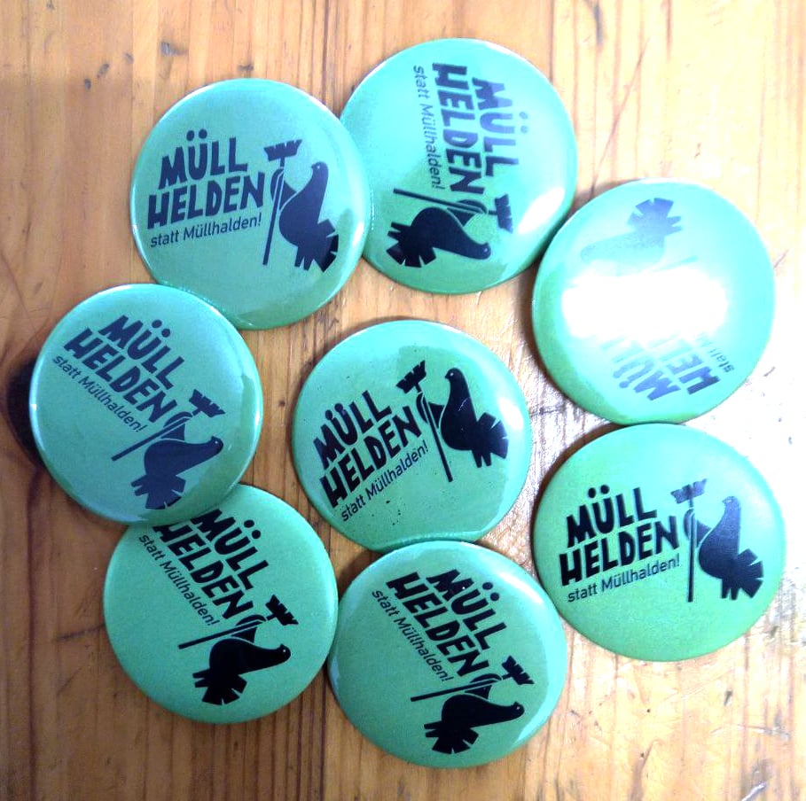 Buttons mit Projektlogo