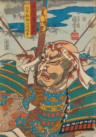 『川中島百勇将戦之内 軍師 山本勘助入道晴幸』