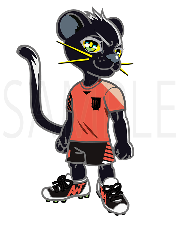 FCAWJ黒豹マスコットキャラクター　過程