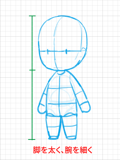 キャラデザ　パーツデザイン１