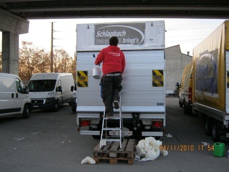 ...Dänu und Dominik von der Firma Swissdesign im Einsatz...