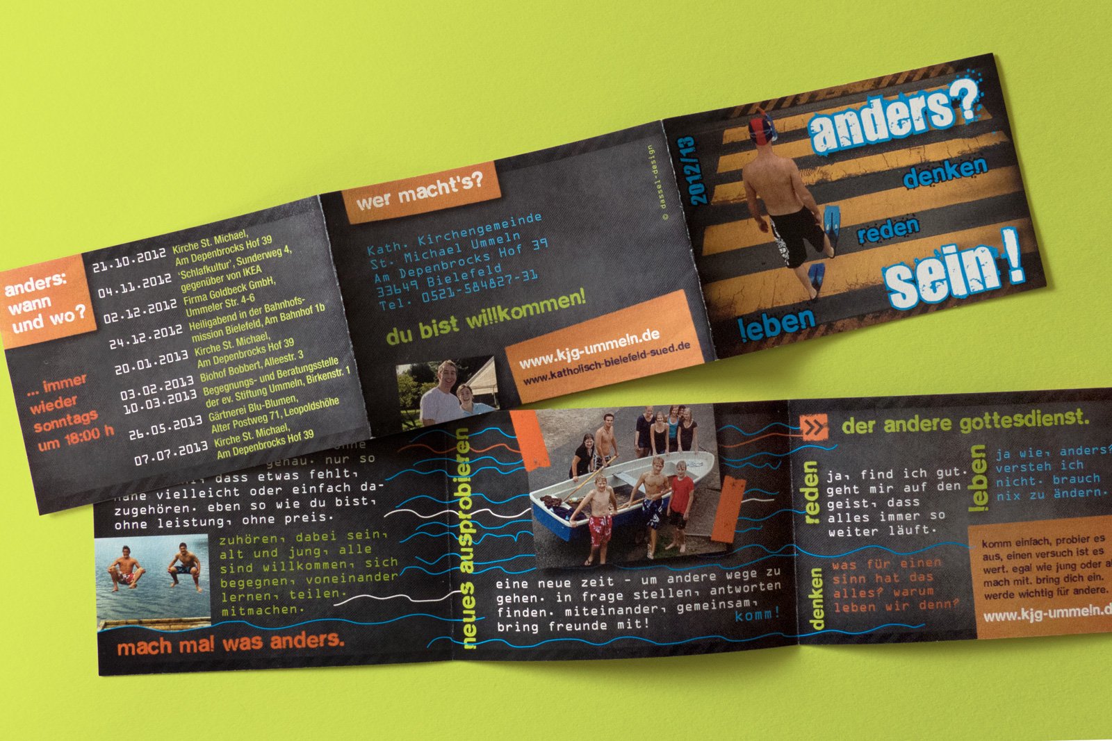KJG Bielefeld: Infoflyer für "andere Gottesdienste"