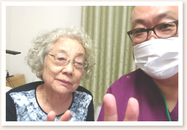 訪問鍼灸で腰が伸びるようになった新潟市中央区の80代女性