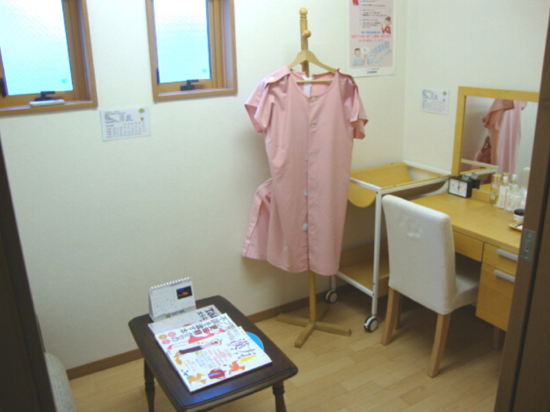 西山鍼灸院（新潟市中央区本町通）の施術着・更衣室写真