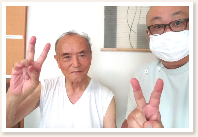 訪問鍼灸で食欲が回復した新潟市中央区の80代男性