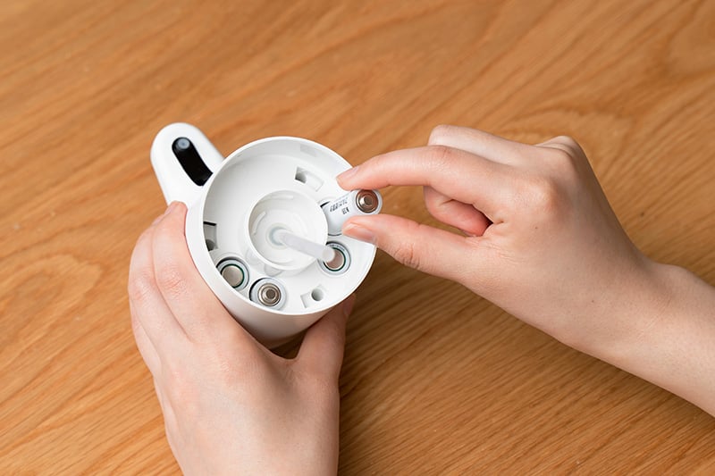 使用場所を選ばないコードレスタイプ