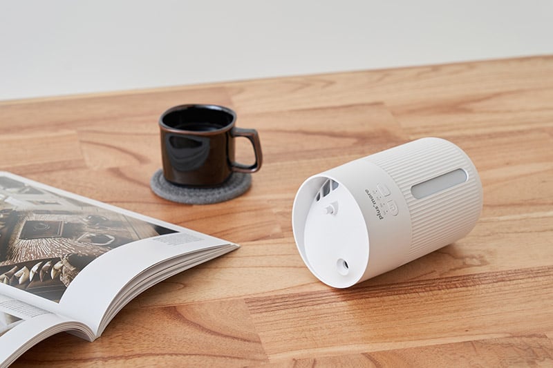 倒れても水がこぼれにくい！