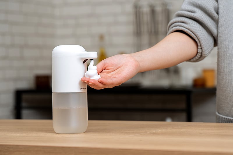 手をかざすだけ、簡単ホイップ