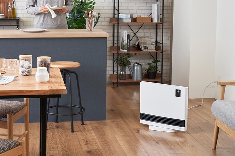 広さや寒さで選べる3段階モード