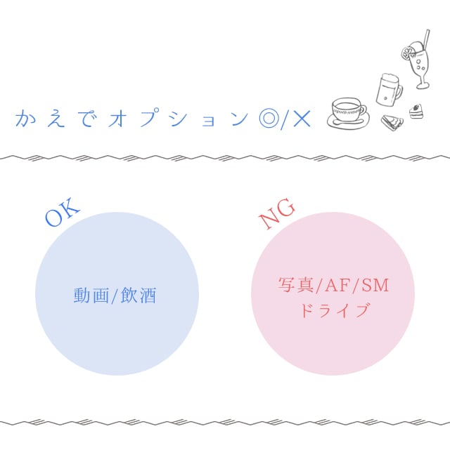 当セラピストの可能なオプションやプレイ　OKなこととNGなこと/札幌 女風 女性用風俗 雨はしずかに